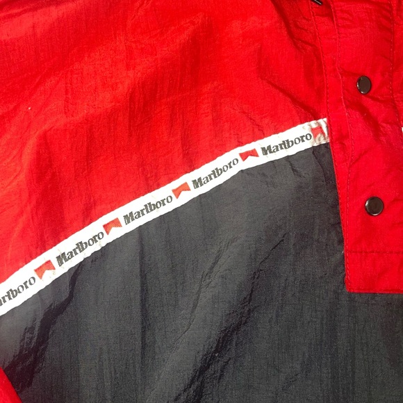Vintage Marlboro Winbreaker Pullover Hoodie Jacket Size Large B - Picture 8 of 10